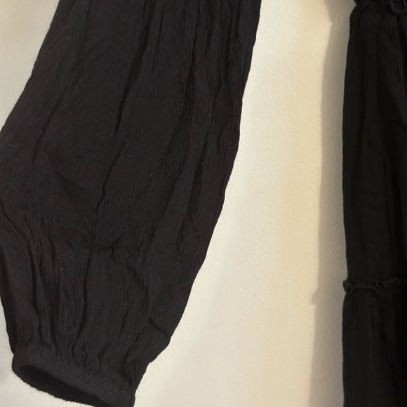 Black Dress with Floral Embroidery - Picture 5 of 10